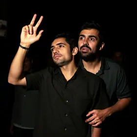 Gil Diniz visita Filipe Martins